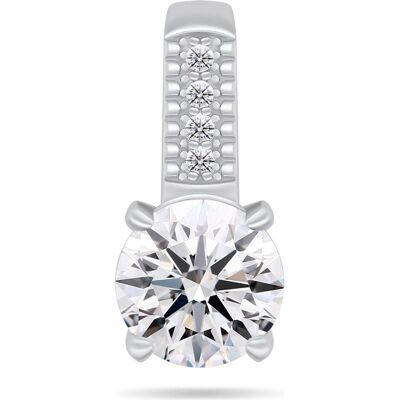 Brilio, Kettenanhänger, Silver - Tiny silver pendant with zircons PT105W, (Silber) Brilio, Kettenanhänger, Silver - Tiny silver pendant with zircons PT105W, (Silber)