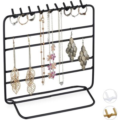 Relaxdays, Uhrenbox + Schmuckaufbewahrung, Schmuckständer Ketten, Schwarz Relaxdays, Uhrenbox + Schmuckaufbewahrung, Schmuckständer Ketten, Schwarz