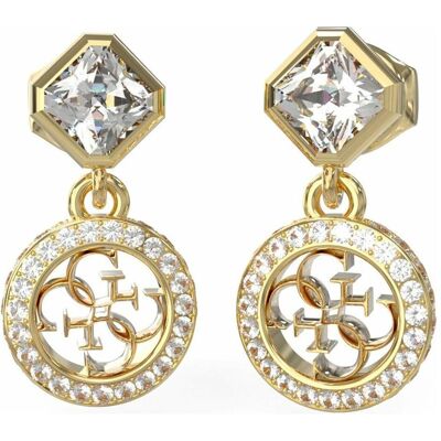Guess Ohrringe, 4G Crush Gold Plated Drop Earrings JUBE04154JWYGT/U, (Edelstahl) Guess Ohrringe, 4G Crush Gold Plated Drop Earrings JUBE04154JWYGT/U, (Edelstahl)