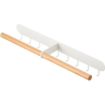 Yamazaki, Uhrenbox + Schmuckaufbewahrung, Wand-Schmuckhalter TOSCA, Braun, Weiss Yamazaki, Uhrenbox + Schmuckaufbewahrung, Wand-Schmuckhalter TOSCA, Braun, Weiss
