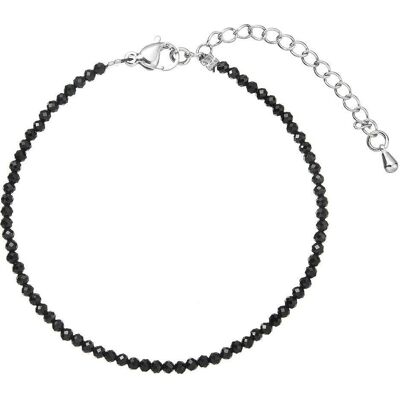 Evolution Group, Armschmuck, - Beaded bracelet with black spinel 43055.3 black spinel, (Spinell) Evolution Group, Armschmuck, - Beaded bracelet with black spinel 43055.3 black spinel, (Spinell)