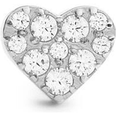 Daniel Wellington, Ohrringe, - Steel single earring Heart with crystals DW00400878, (Silber, Stahl) Daniel Wellington, Ohrringe, - Steel single earring Heart with crystals DW00400878, (Silber, Stahl)