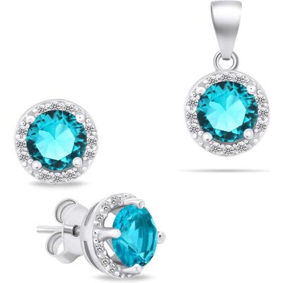 Brilio, Ohrringe, Silver Sparkling Silver Jewelry Set With Zircons Set230waq Earrings Pendant, (Silber) Brilio, Ohrringe, Silver Sparkling Silver Jewelry Set With Zircons Set230waq Earrings Pendant, (Silber)