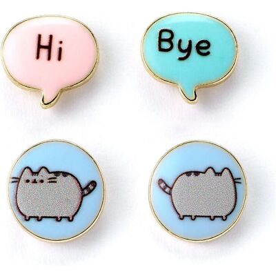 Carat, Ohrringe, PUSHEEN - Hi & Bye - Set de 2 Paires de Boucles d'Oreilles, (Emaille, Stahl, Zinklegierung) Carat, Ohrringe, PUSHEEN - Hi & Bye - Set de 2 Paires de Boucles d'Oreilles, (Emaille, Stahl, Zinklegierung)