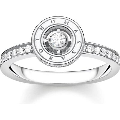 Thomas Sabo, Ring, Ring Kreis mit Weissen Steinen Pavé Silber, (56, 925 Silber) Thomas Sabo, Ring, Ring Kreis mit Weissen Steinen Pavé Silber, (56, 925 Silber)