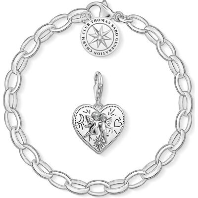 Thomas Sabo, Armschmuck, Charm-Armband, (17 cm, Schmuckstein, Silber 925) Thomas Sabo, Armschmuck, Charm-Armband, (17 cm, Schmuckstein, Silber 925)