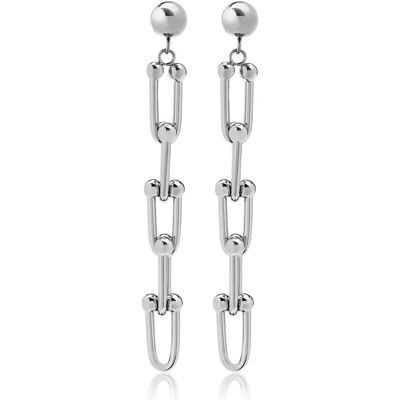 Trolli, Ohrringe, Troli - Modern steel chain earrings VESE0585S (L), (Edelstahl) Trolli, Ohrringe, Troli - Modern steel chain earrings VESE0585S (L), (Edelstahl)