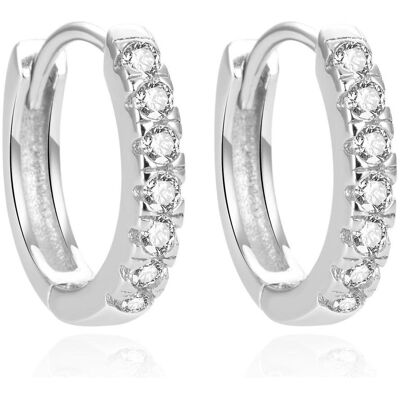 Beneto, Ohrringe, Charming silver earrings with zircons AGUC1664, (Silber, Zirkonia) Beneto, Ohrringe, Charming silver earrings with zircons AGUC1664, (Silber, Zirkonia)