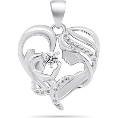 Brilio, Kettenanhänger, Silver - Beautiful silver pendant Madonna PT127W, (Silber) Brilio, Kettenanhänger, Silver - Beautiful silver pendant Madonna PT127W, (Silber)