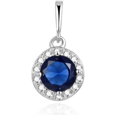 Beneto, Kettenanhänger, Luxury pendant withue zircon AGH449 Beneto, Kettenanhänger, Luxury pendant withue zircon AGH449