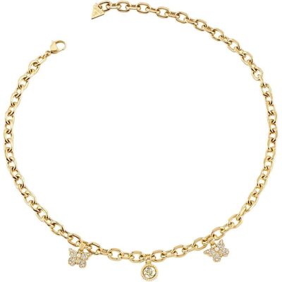 Guess Halsschmuck, Borboleta 16-18" Borboleta & 4G Charm, (Edelstahl, Glas) Guess Halsschmuck, Borboleta 16-18" Borboleta & 4G Charm, (Edelstahl, Glas)