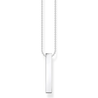 Thomas Sabo, Halsschmuck, Kette schwarze Steine silber, (925 Sterlingsilber, Silber 925) Thomas Sabo, Halsschmuck, Kette schwarze Steine silber, (925 Sterlingsilber, Silber 925)