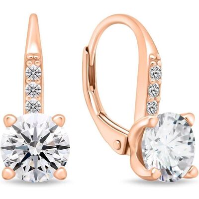Brilio, Ohrringe, Silver - Sparkling bronze earrings with zircons EA943R Brilio, Ohrringe, Silver - Sparkling bronze earrings with zircons EA943R