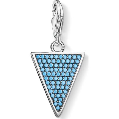 Thomas Sabo, Kettenanhänger, Charm-Anhänger Dreieck Türkis, (Silber) Thomas Sabo, Kettenanhänger, Charm-Anhänger Dreieck Türkis, (Silber)