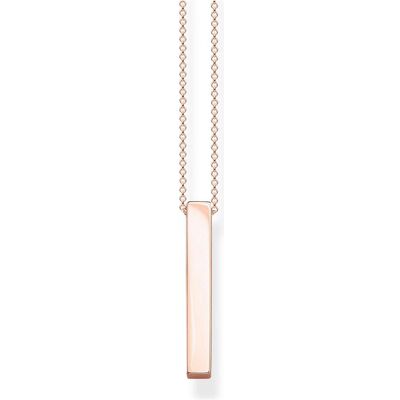 Thomas Sabo, Halsschmuck, Kette Roségoldener Quader, (Roségold, Silber 925, 45 cm) Thomas Sabo, Halsschmuck, Kette Roségoldener Quader, (Roségold, Silber 925, 45 cm)