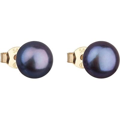 Evolution Group, Ohrringe, gold plated earrings with genuine pearls pavona 921042.3 peacock (L) Evolution Group, Ohrringe, gold plated earrings with genuine pearls pavona 921042.3 peacock (L)