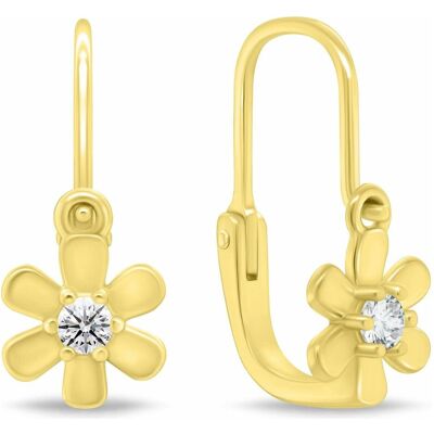 Brilio, Ohrringe, Silver - Luxury gold-plated earrings with clear zircons EA1012R Brilio, Ohrringe, Silver - Luxury gold-plated earrings with clear zircons EA1012R