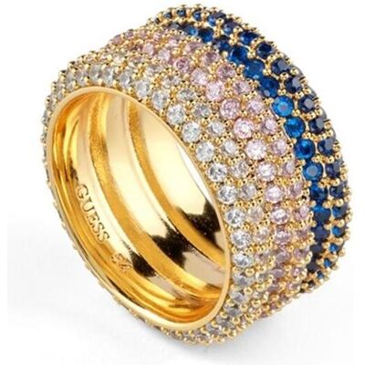 Guess Ring, Damenring JUBR05140JWYGBL56 16 Gold Blau, (16) Guess Ring, Damenring JUBR05140JWYGBL56 16 Gold Blau, (16)