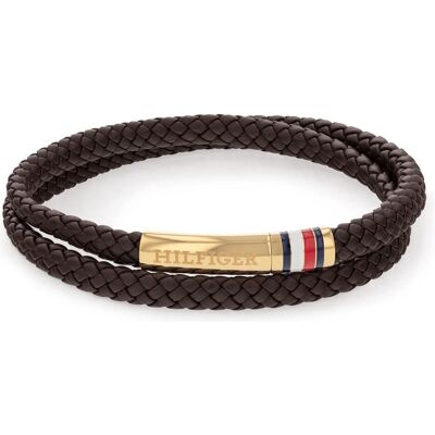 Tommy Hilfiger Armschmuck, Brown leather bracelet with steel clasp 2790551, (20 cm, Edelstahl, Leder) Tommy Hilfiger Armschmuck, Brown leather bracelet with steel clasp 2790551, (20 cm, Edelstahl, Leder)