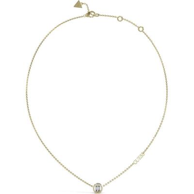 Guess Halsschmuck, 16-18" ROUND CRYSTALS NECKLACE Halskette, (Edelstahl, 46 cm) Guess Halsschmuck, 16-18" ROUND CRYSTALS NECKLACE Halskette, (Edelstahl, 46 cm)