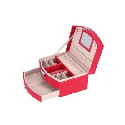 Uhrenbox + Schmuckaufbewahrung, Juwelenbox Deluxe Roze, Rosa Uhrenbox + Schmuckaufbewahrung, Juwelenbox Deluxe Roze, Rosa
