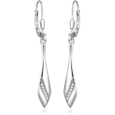 Beneto, Ohrringe, Fashion silver dangling earrings AGUC1070L, (Silber) Beneto, Ohrringe, Fashion silver dangling earrings AGUC1070L, (Silber)