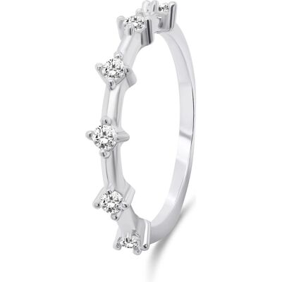 Brilio, Ring, Silver - Beautiful silver ring with zircons RI041W - Circuit: 56 mm, (56) Brilio, Ring, Silver - Beautiful silver ring with zircons RI041W - Circuit: 56 mm, (56)