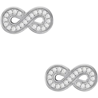 Fossil, Ohrringe, Sterling, (925er Silber, CZ, Silber 925) Fossil, Ohrringe, Sterling, (925er Silber, CZ, Silber 925)