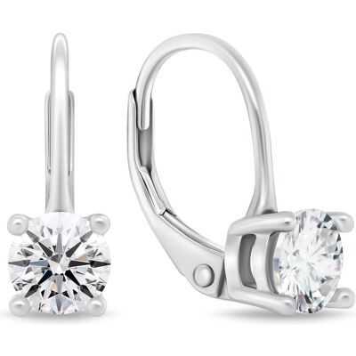 Brilio, Ohrringe, Silver - Fashion silver earrings with zircons EA116W, (Silber) Brilio, Ohrringe, Silver - Fashion silver earrings with zircons EA116W, (Silber)