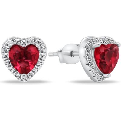 Brilio, Ohrringe, Silver - Romantic silver earrings with zircons Hearts EA901WR, (Silber) Brilio, Ohrringe, Silver - Romantic silver earrings with zircons Hearts EA901WR, (Silber)