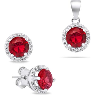 Brilio, Ohrringe, Sparkling Silver Jewelry Set with Zircons SET230WR (Earrings, Pendant), (Silber) Brilio, Ohrringe, Sparkling Silver Jewelry Set with Zircons SET230WR (Earrings, Pendant), (Silber)