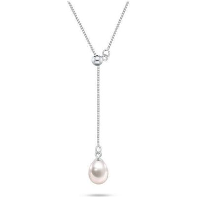 Brilio, Halsschmuck, Silver necklace with real pearl NCL221W, (Silber) Brilio, Halsschmuck, Silver necklace with real pearl NCL221W, (Silber)