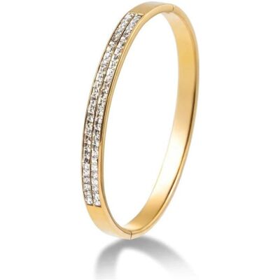 Emily Westwood, Armschmuck, Vergoldetes massives Armband mit Kristallen Nyra EWB250397G, (Kristall) Emily Westwood, Armschmuck, Vergoldetes massives Armband mit Kristallen Nyra EWB250397G, (Kristall)