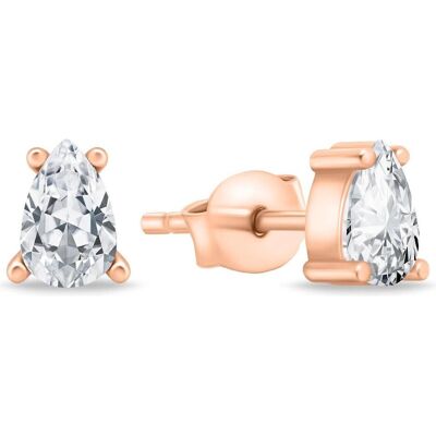 Brilio, Ohrringe, Silver - Decent bronze earrings with clear zircons EA860R Brilio, Ohrringe, Silver - Decent bronze earrings with clear zircons EA860R