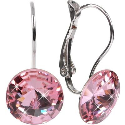 Levien, Ohrringe, Elegant Rivoli Light Rose earrings (L) Levien, Ohrringe, Elegant Rivoli Light Rose earrings (L)