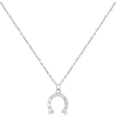 Brilio, Halsschmuck, Silver - Horseshoe Silver Luck Necklace NCL66W (Chain. Pendant), (Silber) Brilio, Halsschmuck, Silver - Horseshoe Silver Luck Necklace NCL66W (Chain. Pendant), (Silber)