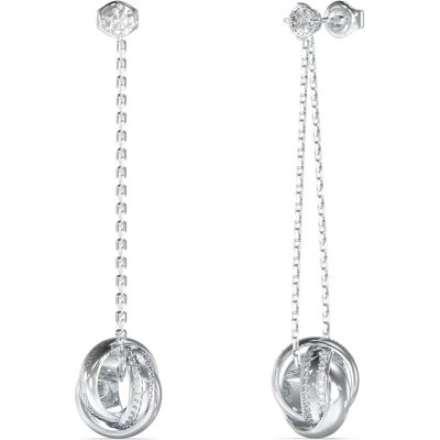 Guess Ohrringe, Luxury long steel earrings Perfect JUBE04071JWRHT/U, (Chirurgischer Stahl) Guess Ohrringe, Luxury long steel earrings Perfect JUBE04071JWRHT/U, (Chirurgischer Stahl)