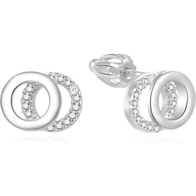 Beneto, Ohrringe, Timeless silver earrings with zircons AGUP1550S (L), (Silber) Beneto, Ohrringe, Timeless silver earrings with zircons AGUP1550S (L), (Silber)