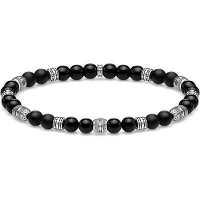Thomas Sabo, Armschmuck, Armband Talisman schwarz, (15.50 cm, Sterlingsilber) Thomas Sabo, Armschmuck, Armband Talisman schwarz, (15.50 cm, Sterlingsilber)