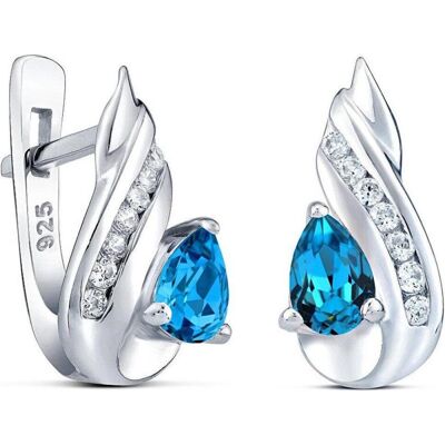 Silvego, Ohrringe, Silver earrings with synthetic topaz CORNELIA QRE04TE, (Silber, Synthetischer Topas) Silvego, Ohrringe, Silver earrings with synthetic topaz CORNELIA QRE04TE, (Silber, Synthetischer Topas)