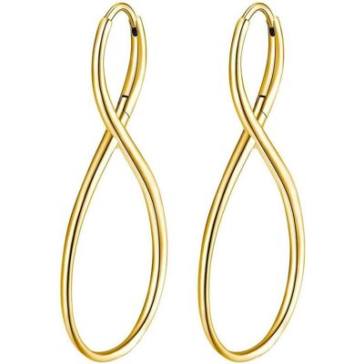 Brosway, Ohrringe, Stylish Gold Plated Infinity Ribbon Earrings BBN28 (L) Brosway, Ohrringe, Stylish Gold Plated Infinity Ribbon Earrings BBN28 (L)