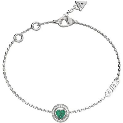Guess Armschmuck, - Delicate steel bracelet with zircons M'ama Non M'ama JUBB04668JWRHEM - Length: 14.5 cm, (14.50 cm, Edelstahl) Guess Armschmuck, - Delicate steel bracelet with zircons M'ama Non M'ama JUBB04668JWRHEM - Length: 14.5 cm, (14.50 cm, Edelstahl)