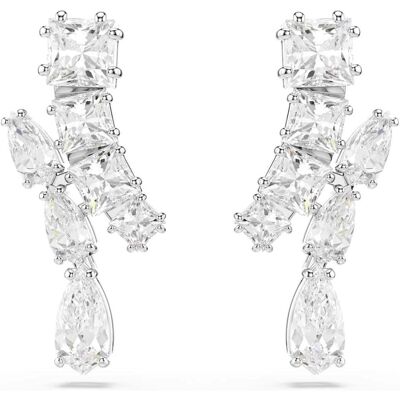 Swarovski, Ohrringe, Matrix Drop Ohrhänger Verschiedene Schliffe Weiss, (Swarovski Metall) Swarovski, Ohrringe, Matrix Drop Ohrhänger Verschiedene Schliffe Weiss, (Swarovski Metall)