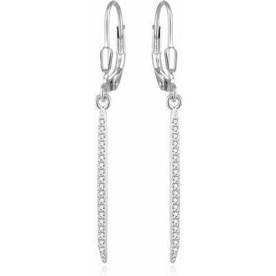 Beneto, Ohrringe, Fashion silver earrings with chains AGUC1075L, (Silber) Beneto, Ohrringe, Fashion silver earrings with chains AGUC1075L, (Silber)