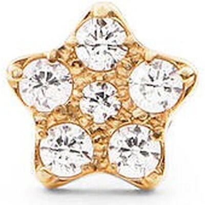 Daniel Wellington, Ohrringe, - Gold-plated single earring Star with crystals DW00400864, (Kristall) Daniel Wellington, Ohrringe, - Gold-plated single earring Star with crystals DW00400864, (Kristall)