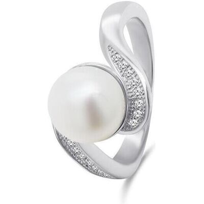 Brilio, Ring, Silver - Charming silver ring with real pearl RI061W - Circuit: 54 mm, (54, 925 Silber) Brilio, Ring, Silver - Charming silver ring with real pearl RI061W - Circuit: 54 mm, (54, 925 Silber)