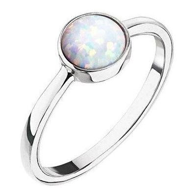 Evolution Group, Ring, Silberring mit weissem Opal 15001.1 Weisser Kreislauf 58 mm, (58, 925 Silber) Evolution Group, Ring, Silberring mit weissem Opal 15001.1 Weisser Kreislauf 58 mm, (58, 925 Silber)