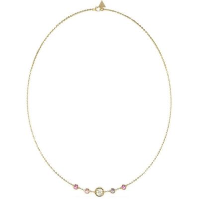Guess Kettenanhänger, - Luxurious gold-plated necklace with crystals Petra JUBN05097JWYGFCT/U, (Zinklegierung) Guess Kettenanhänger, - Luxurious gold-plated necklace with crystals Petra JUBN05097JWYGFCT/U, (Zinklegierung)