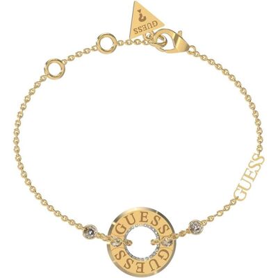 Guess Armschmuck, Armband, (17.20 cm, Edelstahl mit IP-Gold-Beschichtung) Guess Armschmuck, Armband, (17.20 cm, Edelstahl mit IP-Gold-Beschichtung)