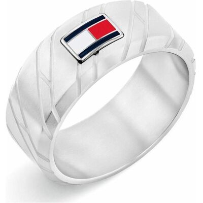 Tommy Hilfiger Ring, - Steel ring for men Lars 2790574 - Circuit: 62 mm, (62, Stahl) Tommy Hilfiger Ring, - Steel ring for men Lars 2790574 - Circuit: 62 mm, (62, Stahl)